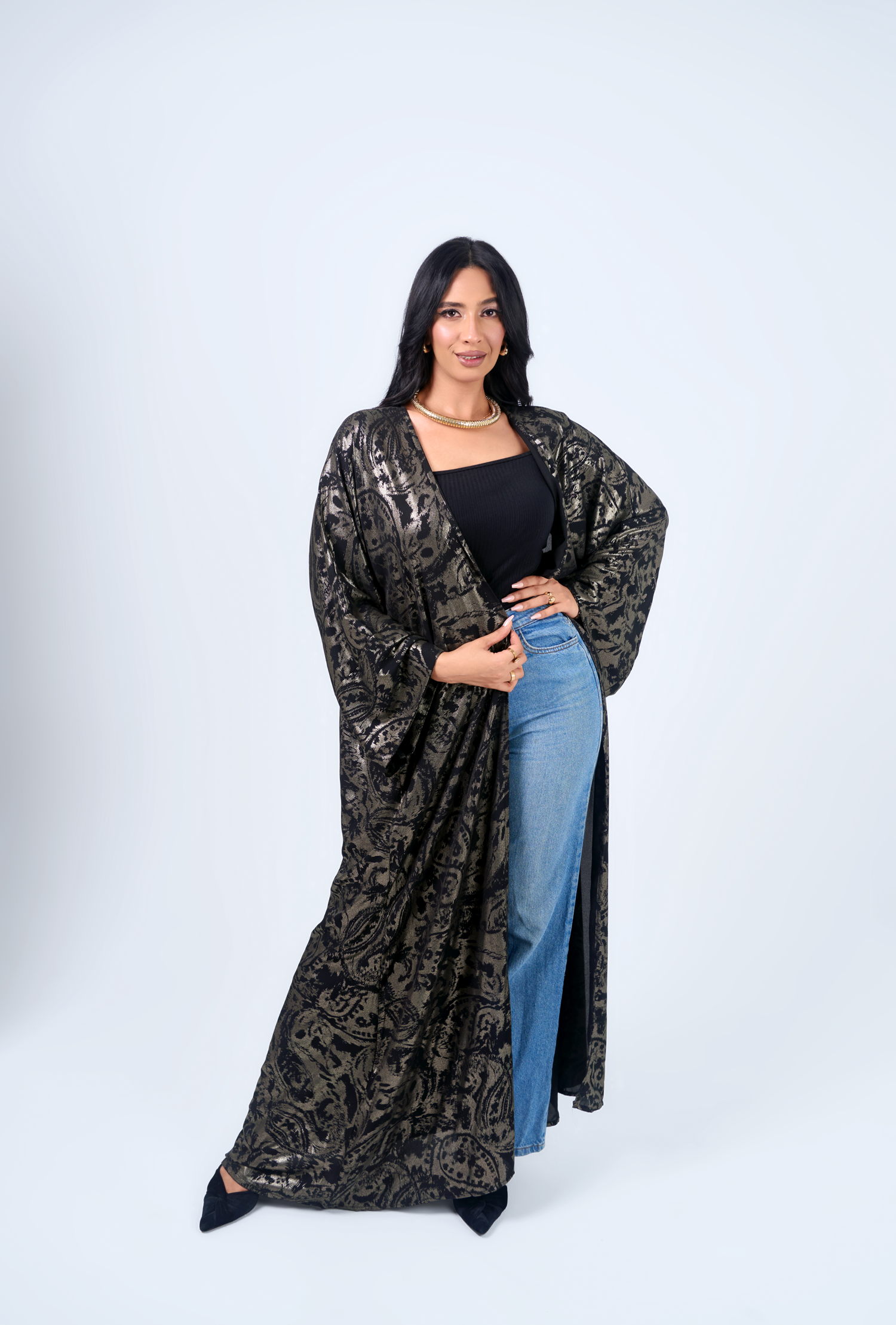 Black oxide cardigan