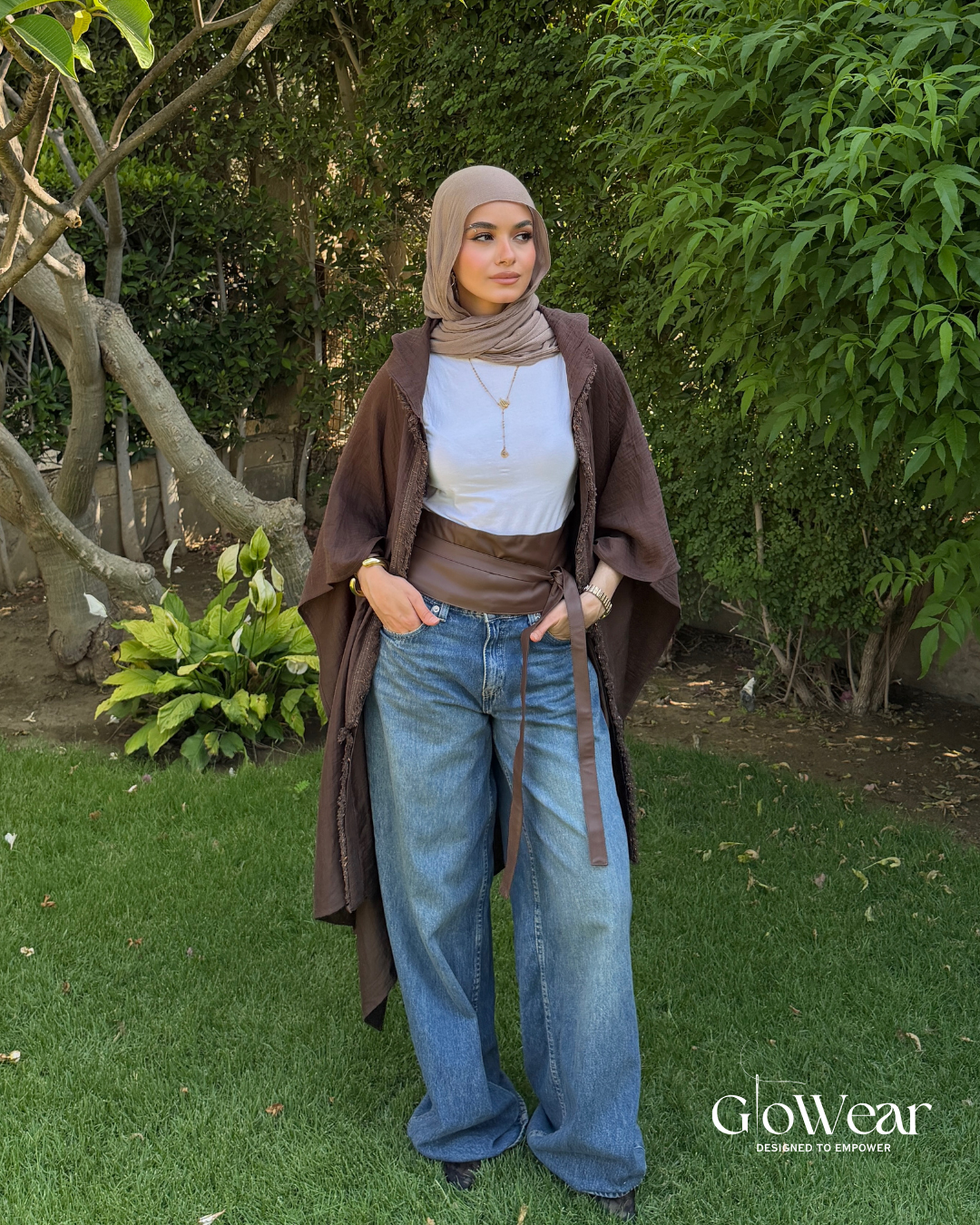 Brown  Kimono Cardigan