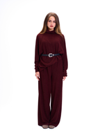 Cozy Charm Burgundy Set