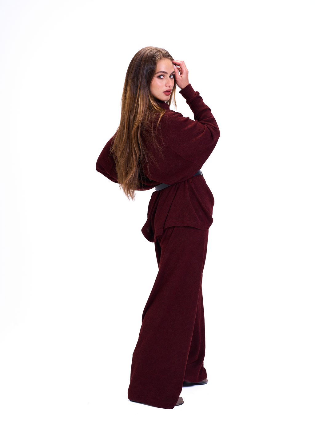 Cozy Charm Burgundy Set