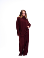 Cozy Charm Burgundy Set