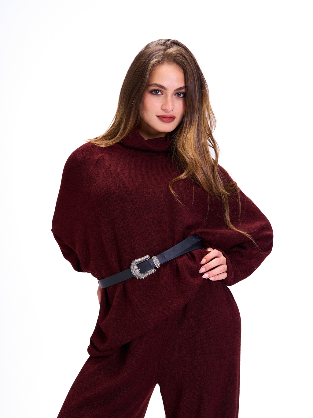 Cozy Charm Burgundy Set