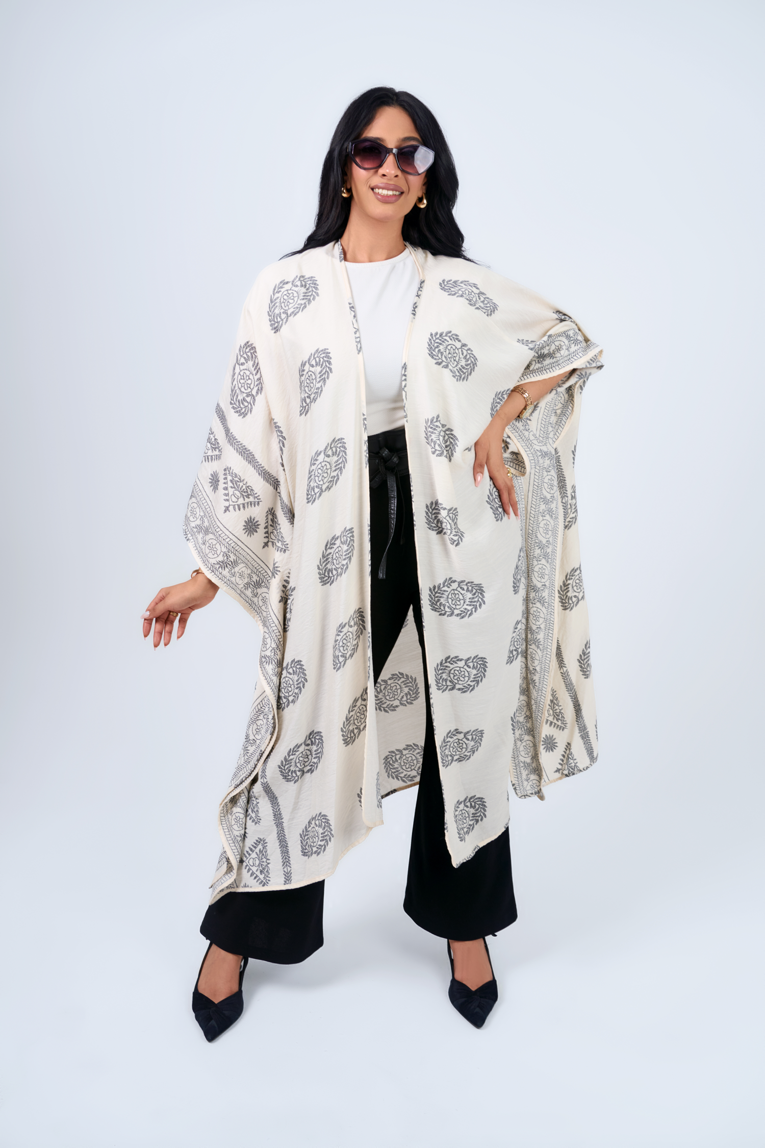 Wide Cotton Cardigan