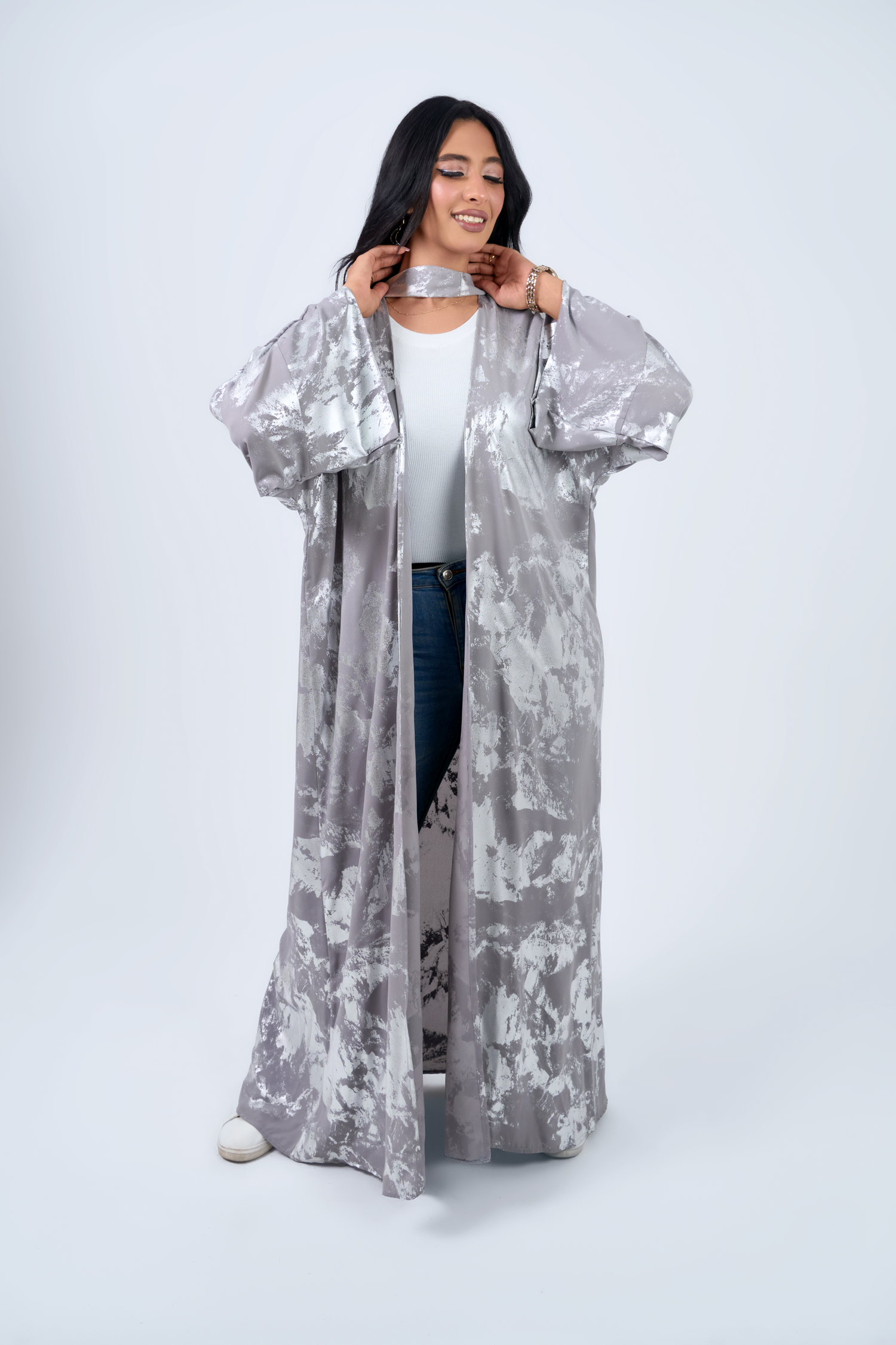 Silver marbel cardigan