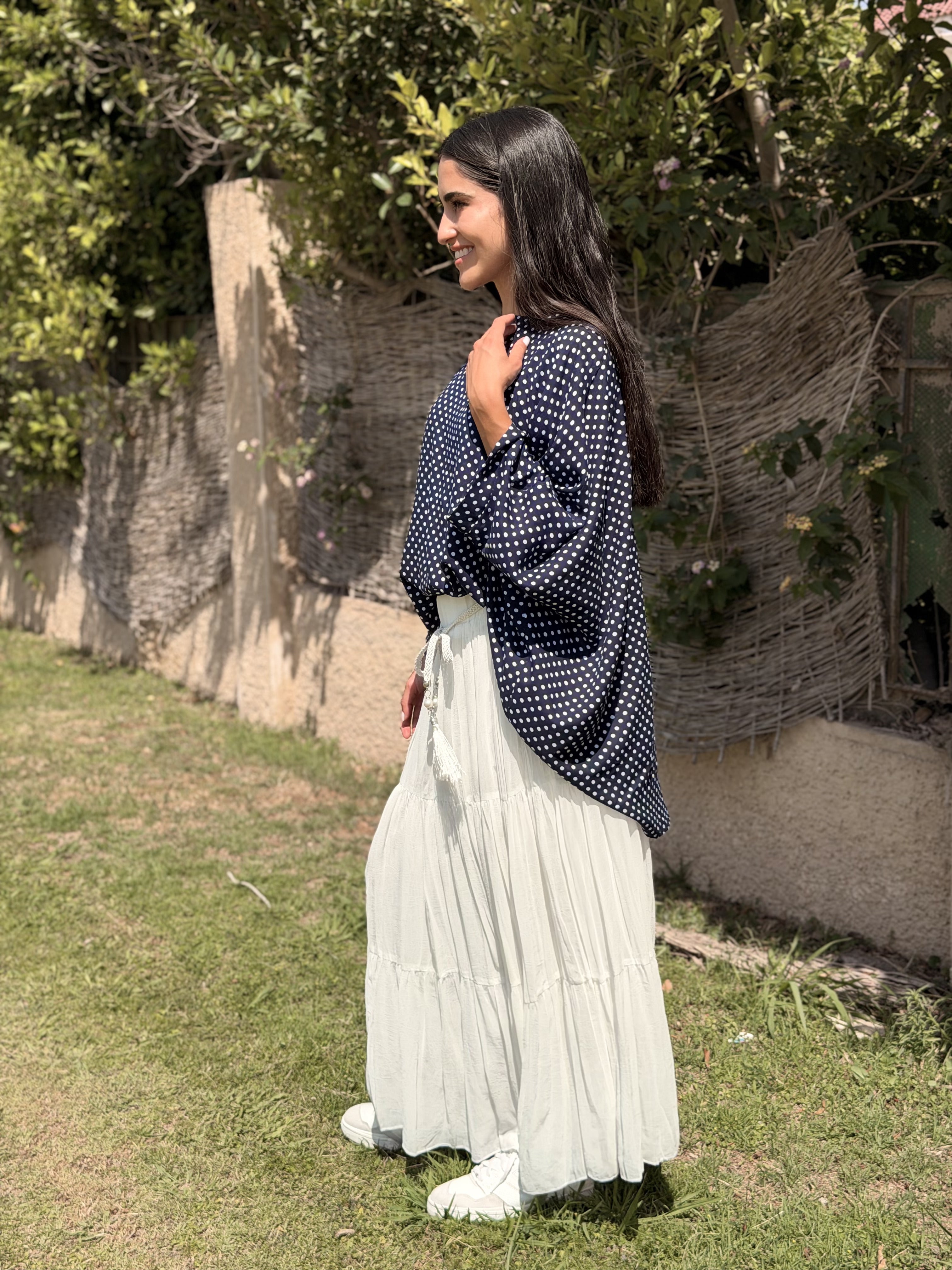 White Chiffon Skirt
