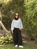White Polka Dot Kaftan Top