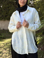Off-White Embroidered Oversized Shirt