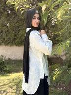 Off-White Embroidered Oversized Shirt