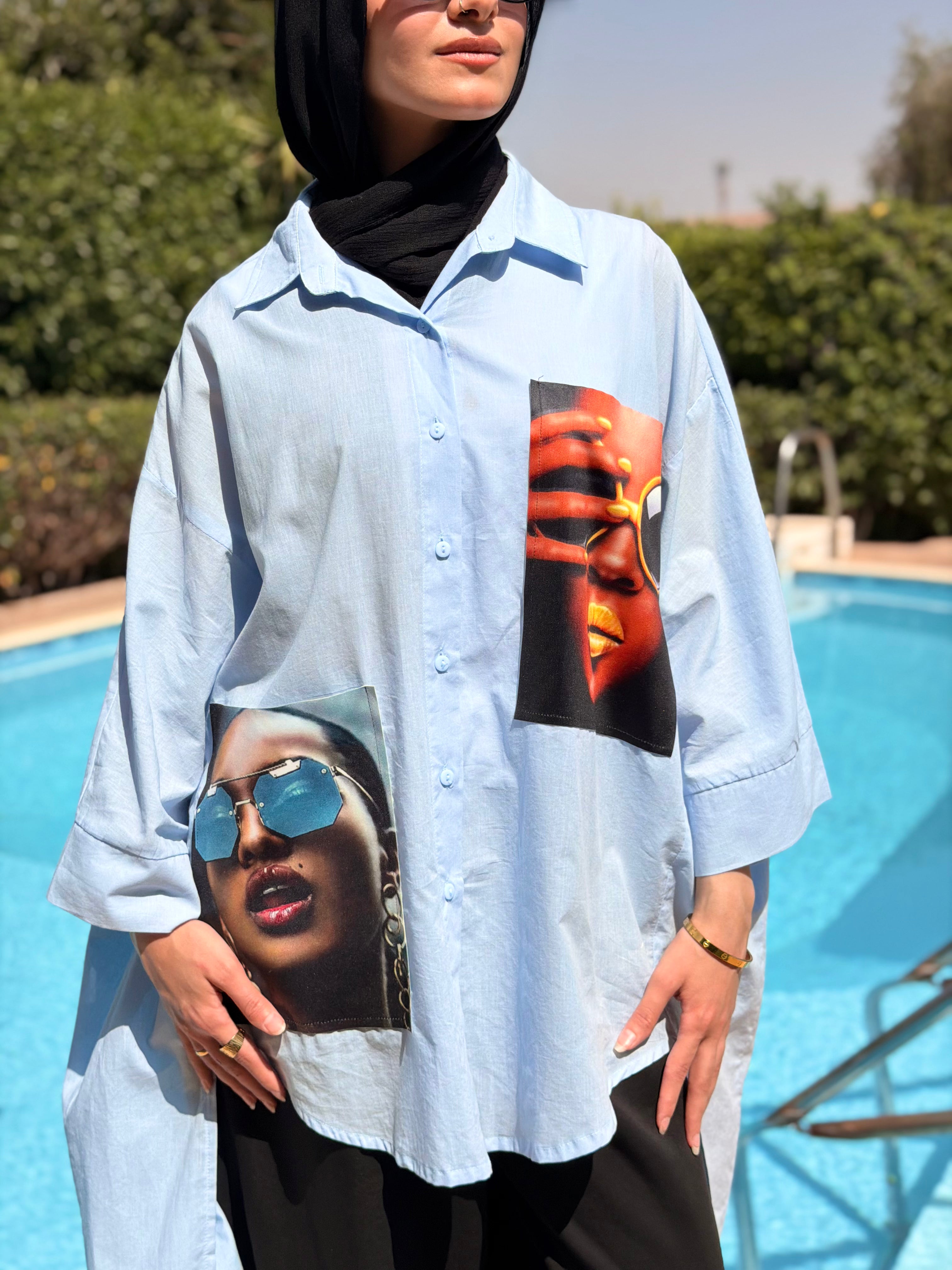 Printed Oversized Shirt