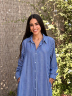 long summer shirt (blue)