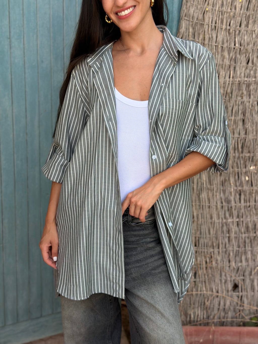 Gray Easy Summer Shirt