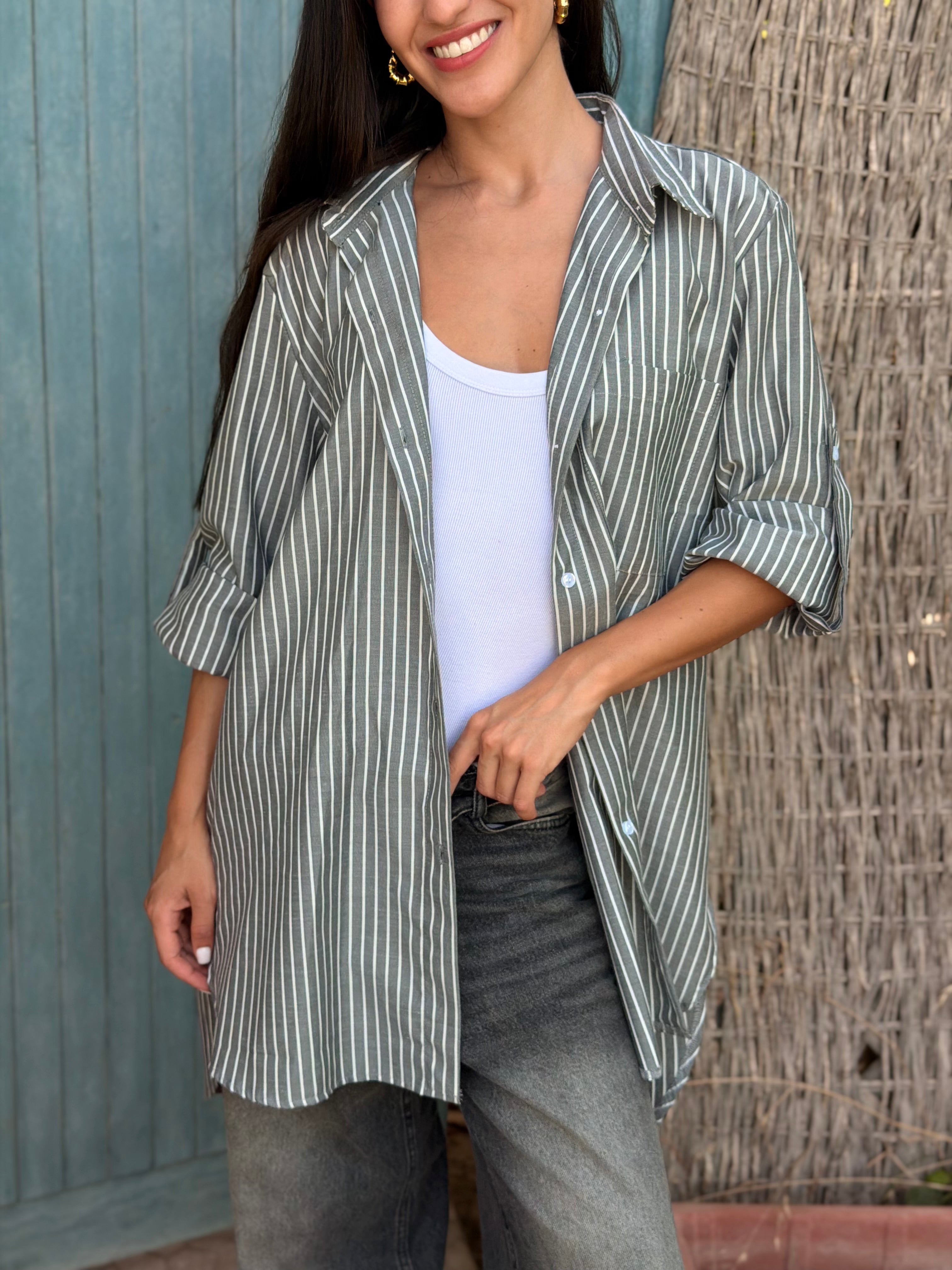 Gray Easy Summer Shirt