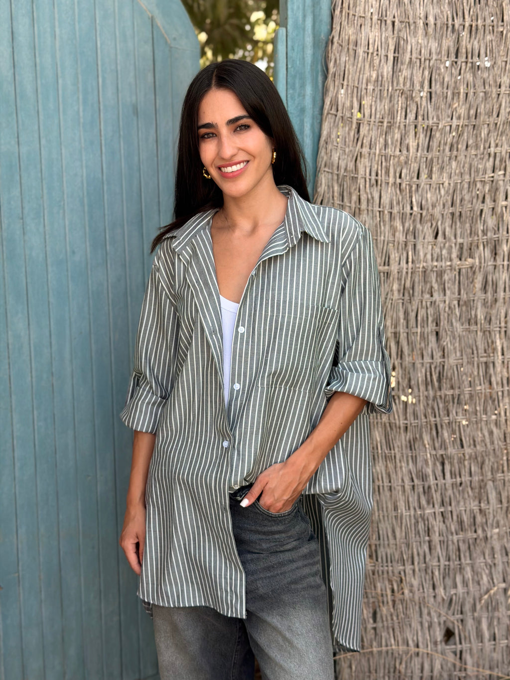Gray Easy Summer Shirt