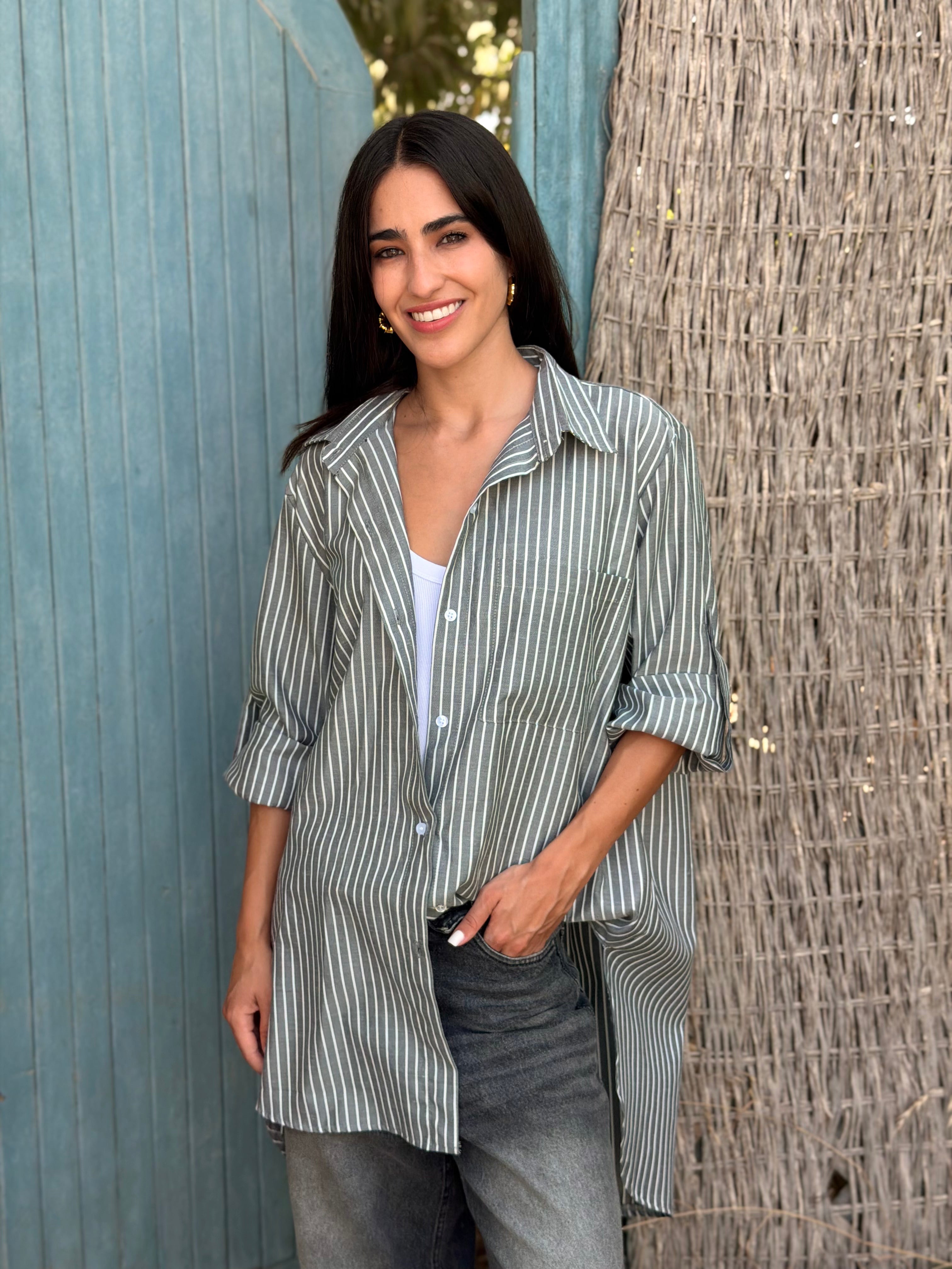 Gray Easy Summer Shirt