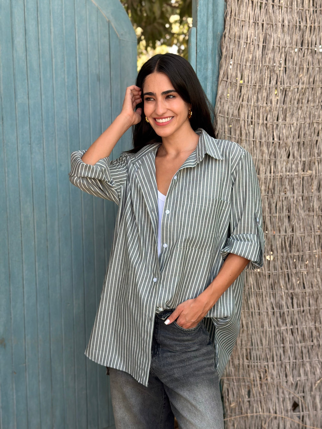 Gray Easy Summer Shirt
