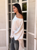 Flow Satin Kaftan Top