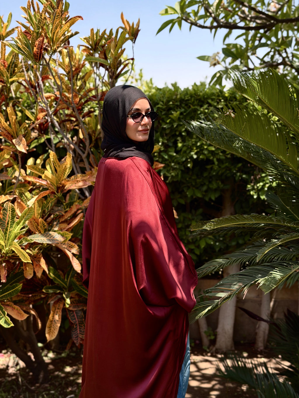 Flow Satin Kaftan Top