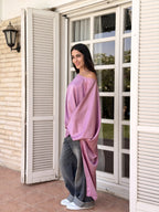 Cashmere Flow Satin Kaftan Top