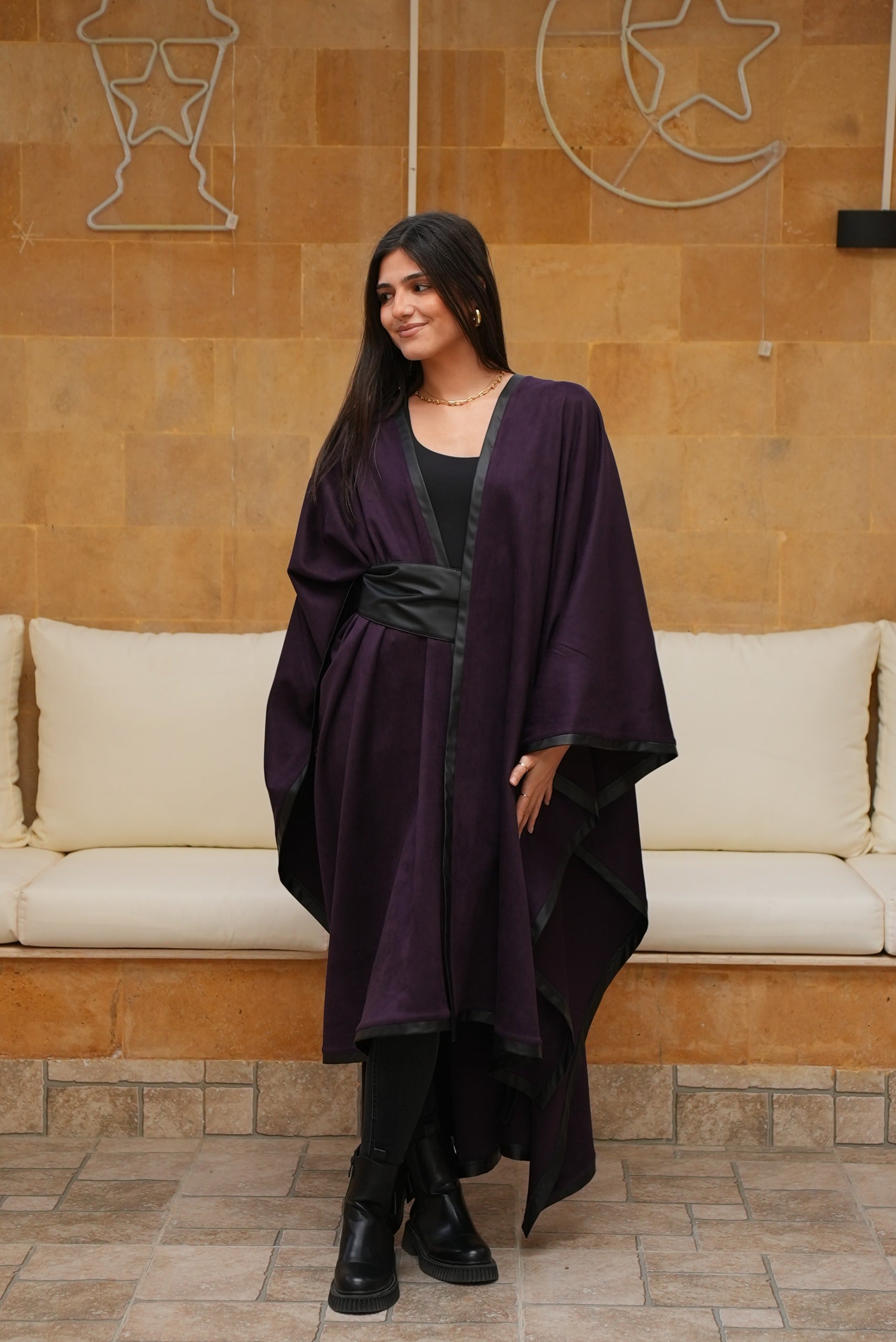 Black Berry noir Ponsho