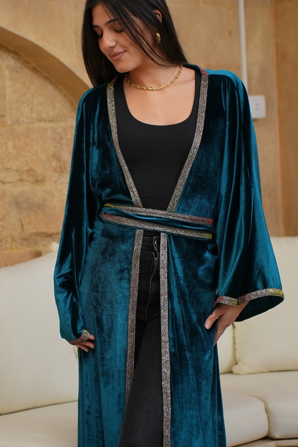 Velvet glow kaftan