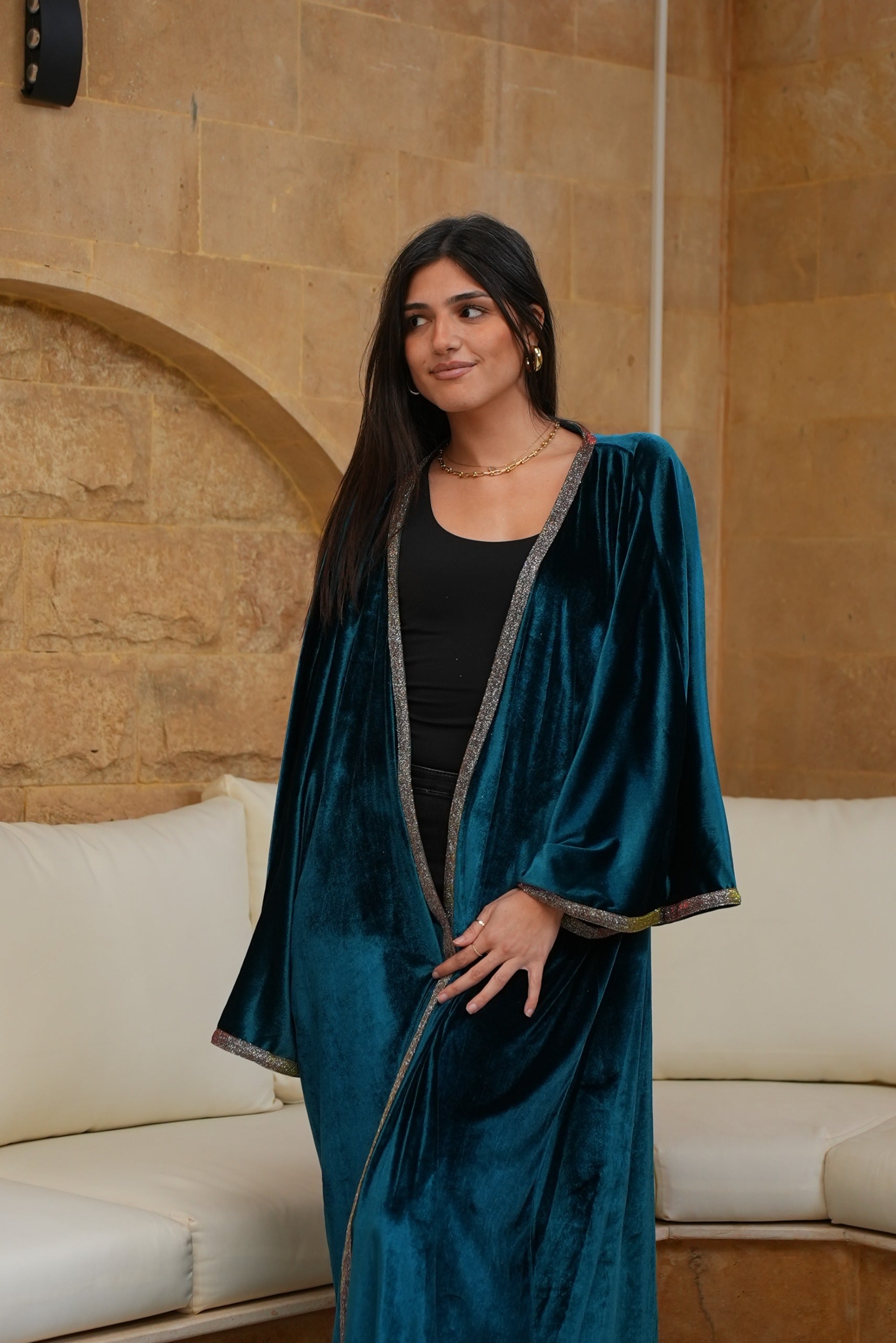 Velvet glow kaftan