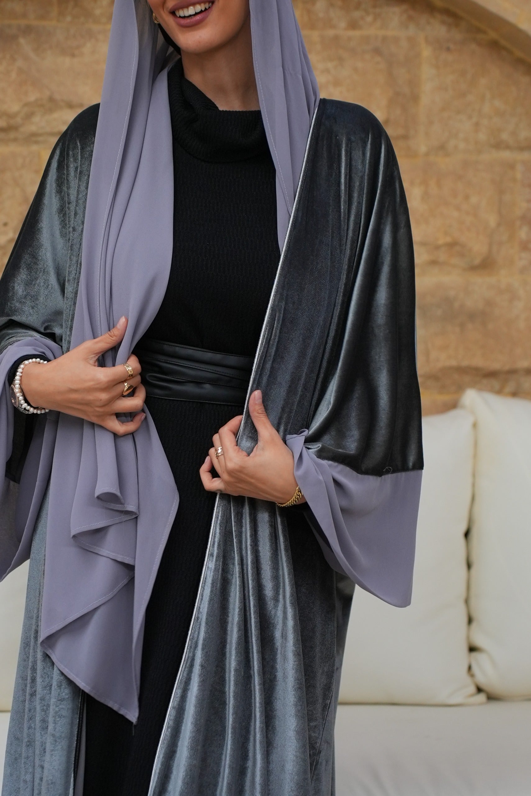 Grey Elegance kaftan