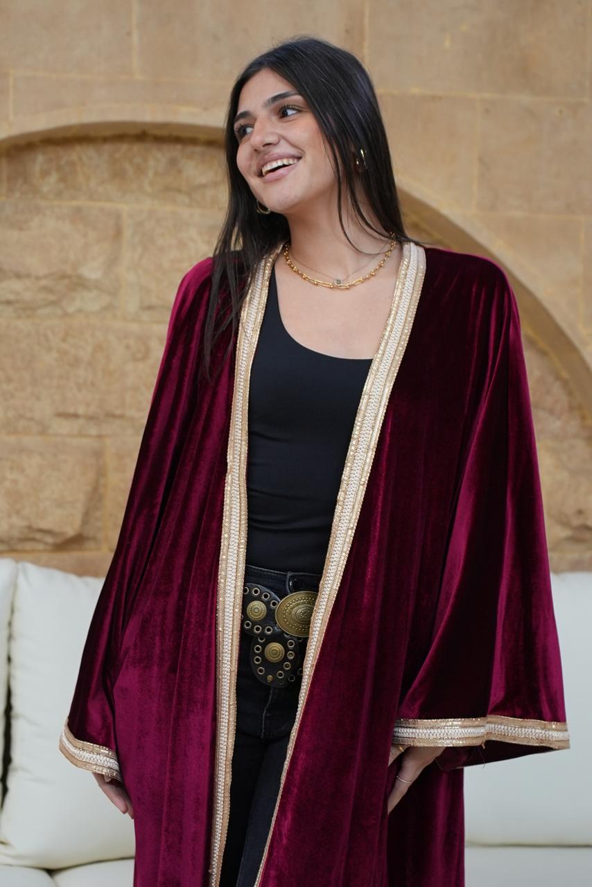 Golden Burgundy kafftan