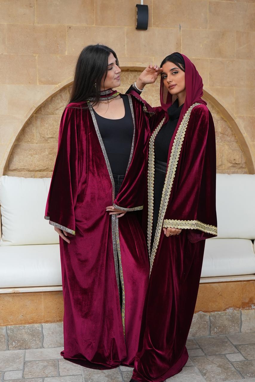 Golden Burgundy kafftan