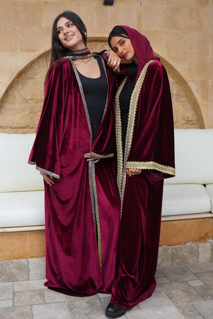 Golden Burgundy kafftan