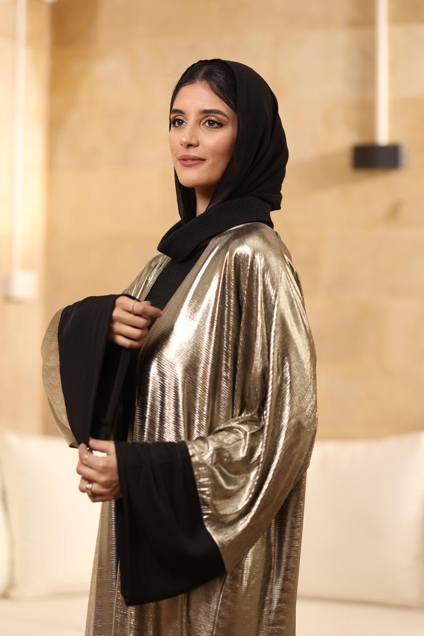 Golden metallic kaftan