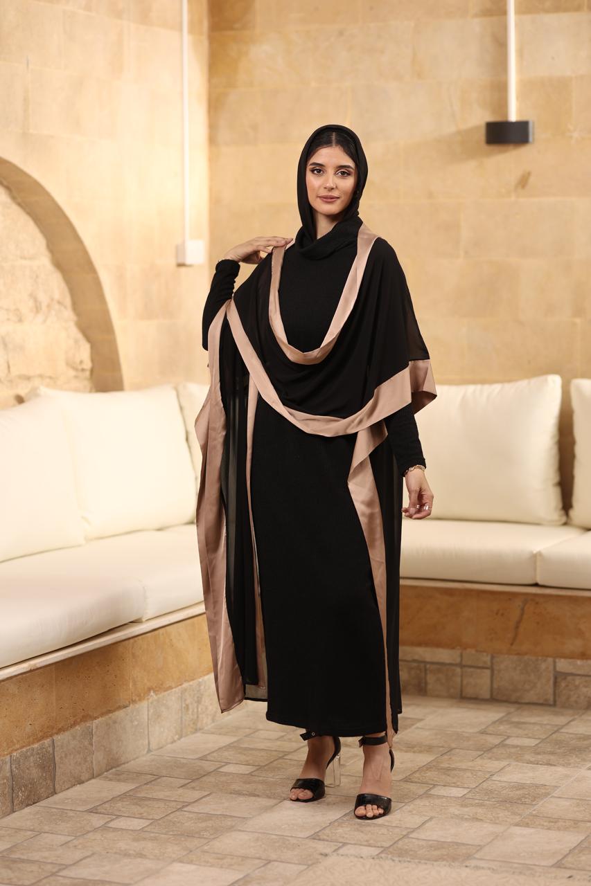 Satin glow abaya
