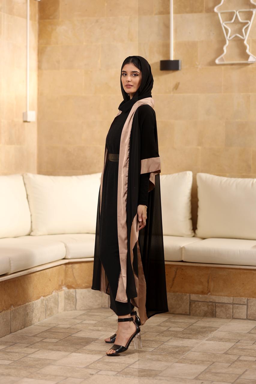 Satin glow abaya