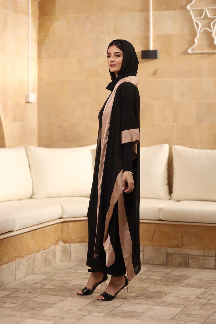 Satin glow abaya