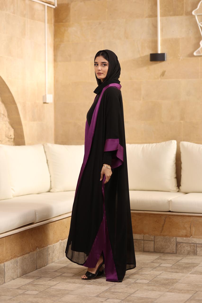 Satin glow abaya