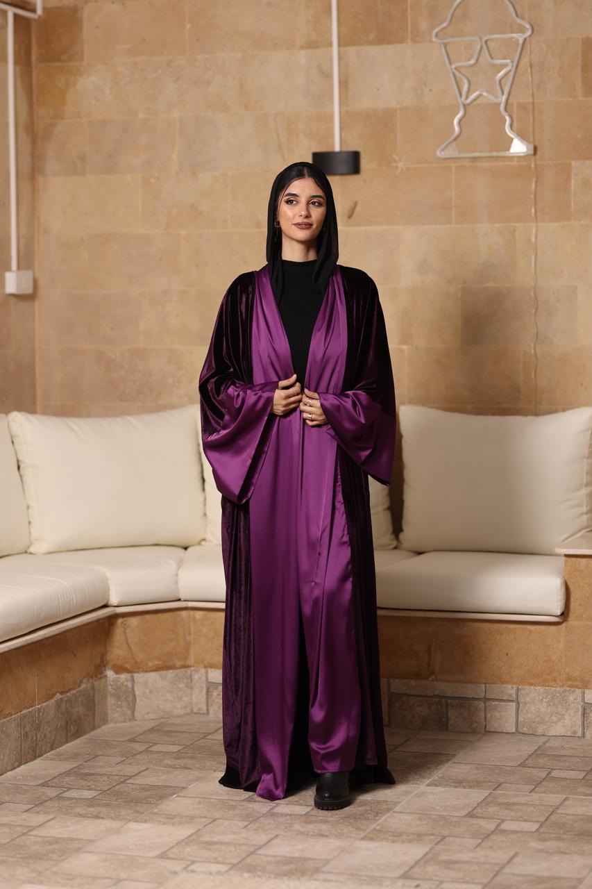 Satin glow abaya