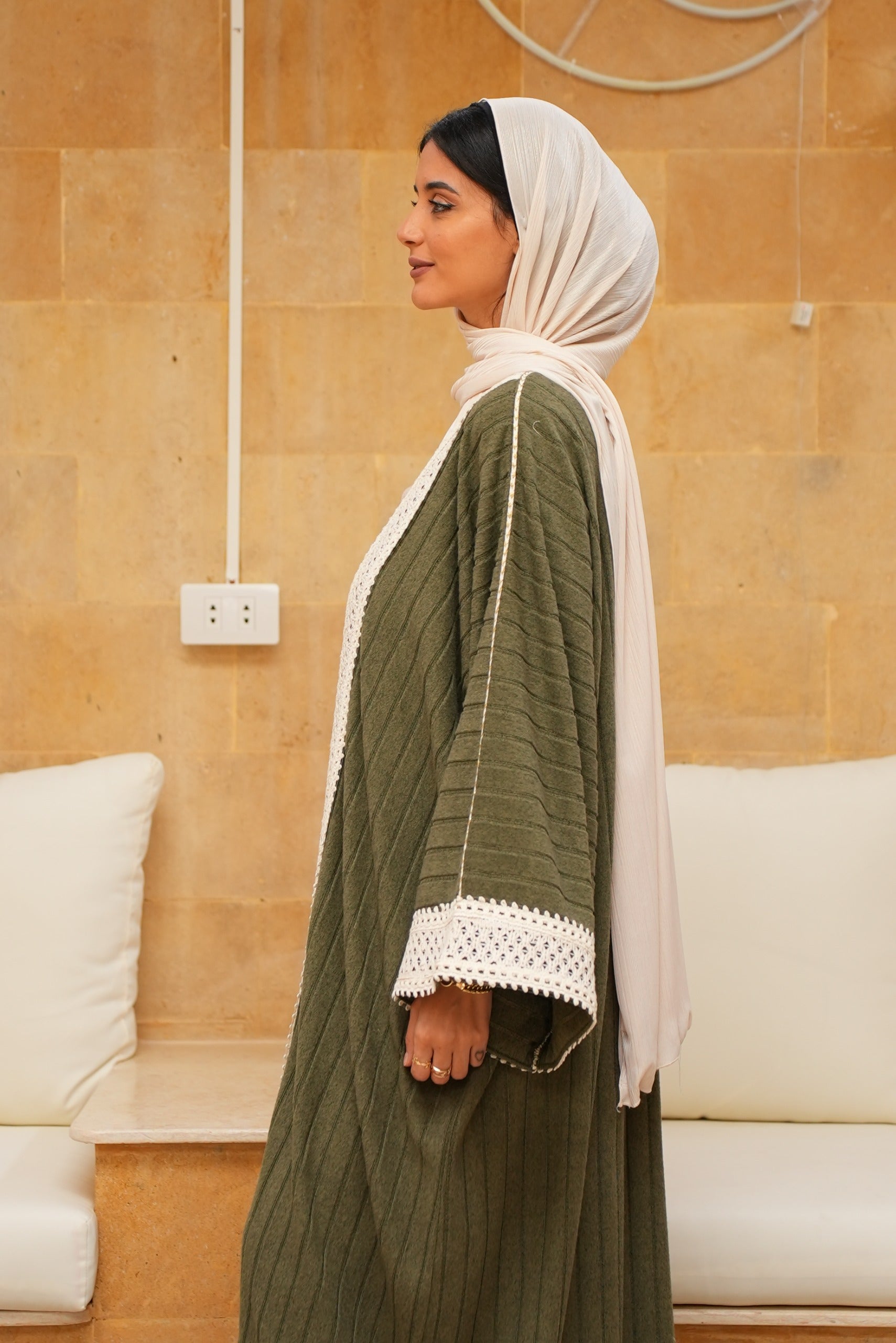 Majestic Olive kaftan