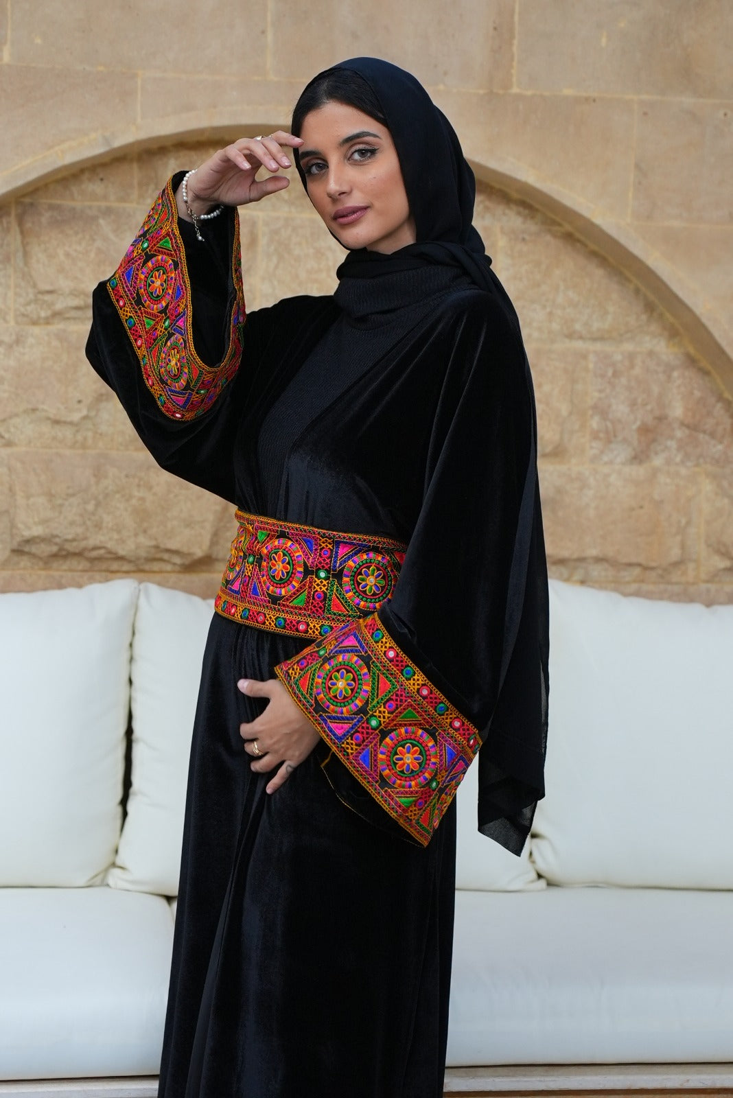 Indian velvet kaftan