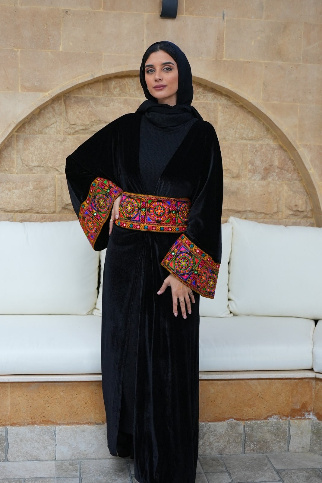 Indian velvet kaftan