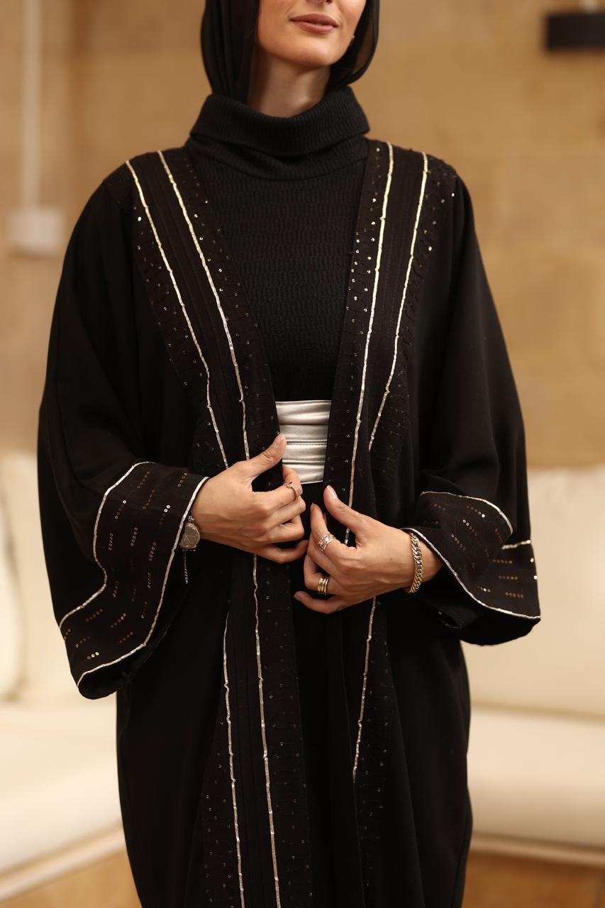 Our statement black velvet kaftan