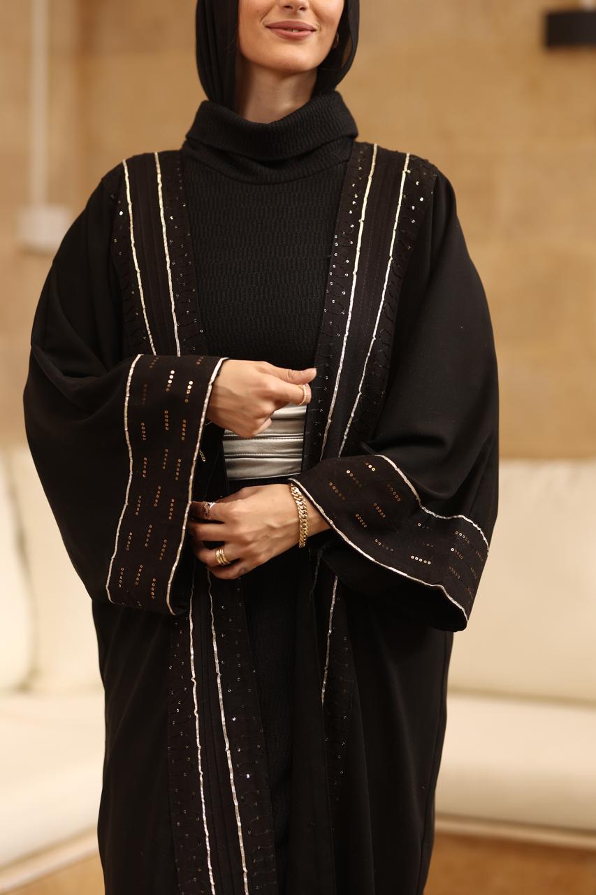 Our statement black velvet kaftan