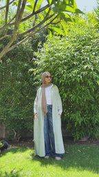 Olive long summer shirt